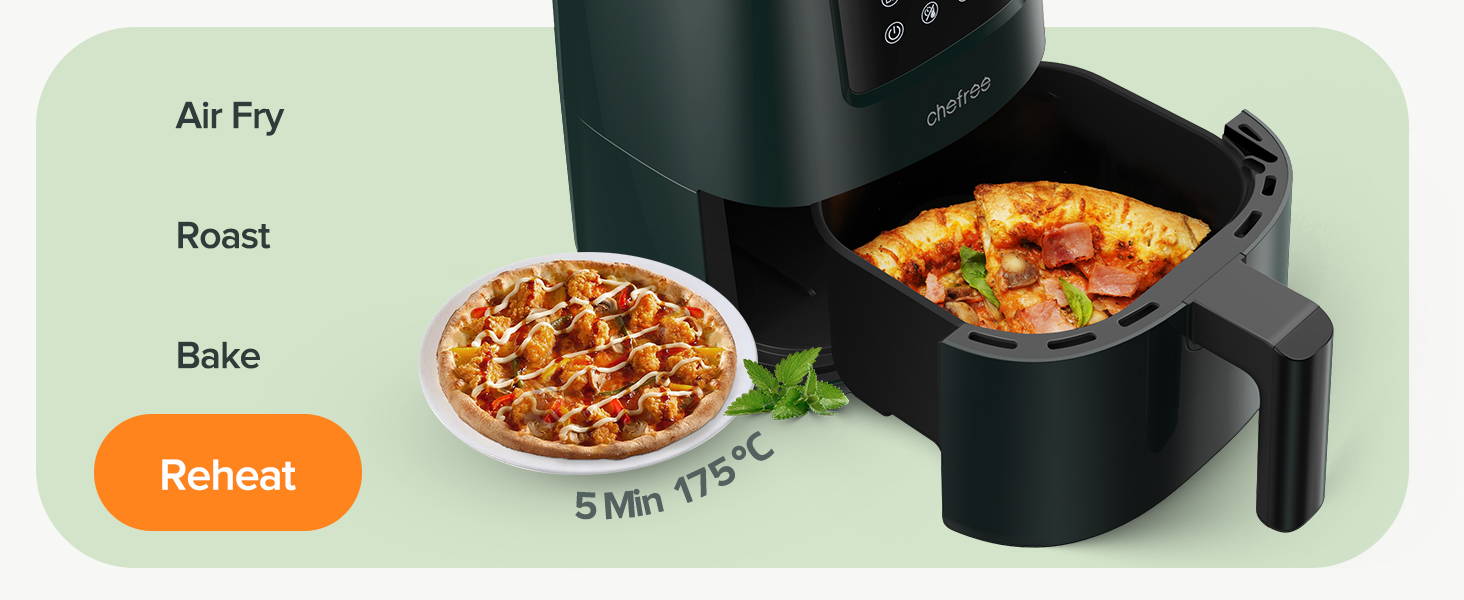 CHEFREE AF300 Air Fryer 2L Compact Design, 4in1 Multicooker chefree
